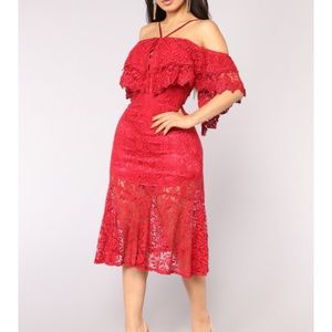 🌹🌹 gorgeous red burgundy lace dress
